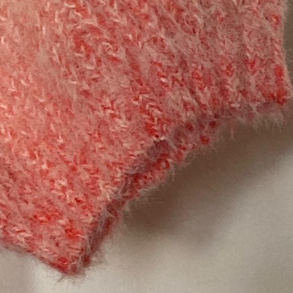 Ombre Peachy Pink crop sweater sz M 6-8 - Picture 8 of 9